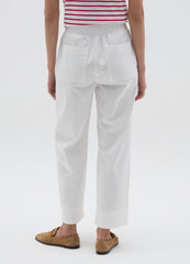 Ovs Wide-Leg Trousers In Stretch Cotton