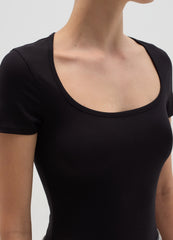 Ovs Solid Colour Bodysuit With Short Sleeves