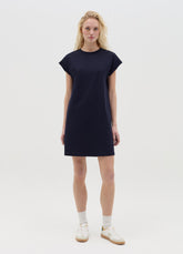 Ovs Blue Casual Cotton T-Shirt Dress
