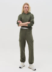 Ovs Cargo Joggers In Fleece With Drawstring