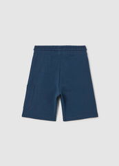 Ovs Cotton Bermuda Shorts With Drawstring