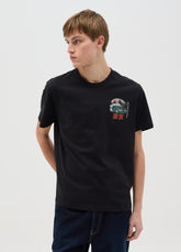 Ovs Black Short Sleeve T-Shirt With Print
