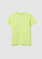 Ovs Yellow Cotton Short Sleeve T-Shirt