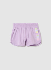 Ovs Pink Cotton Shorts For Girls