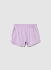 Ovs Pink Cotton Shorts For Girls