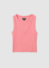 Ovs Kids Sleeveless Pink Fitted Top
