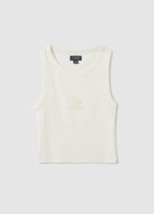 Ovs White Stretch Cotton Vest Ovs Kids