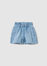 Ovs Denim Shorts In Cotton With Embroidery