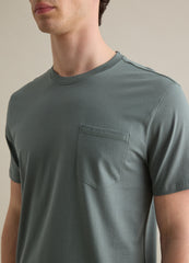 Ovs Green Short-Sleeved T-Shirt In Pure Cotton