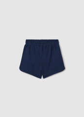 Ovs Blue Pure Cotton Shorts For Girls Ovs Kids