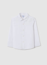 Ovs White Shirt In Cotton Canvas