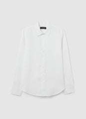 Ovs White Pure Linen Shirt By Piombo