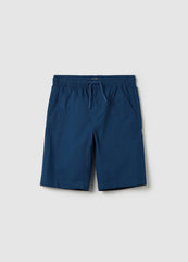Ovs Blue Cotton Shorts For Boys