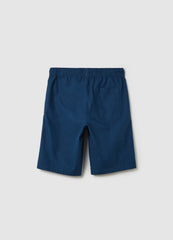 Ovs Blue Cotton Shorts For Boys