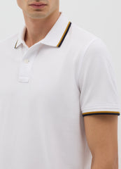 Ovs White Short-Sleeve Cotton Polo By Ovs