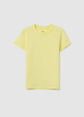 Ovs Kids Yellow Stretch Cotton T-Shirt