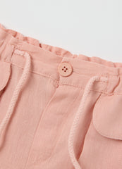 Ovs Pink Set With Ruffled Top And Shorts Fagottino