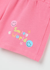 Ovs Smiley Jogging Set For Baby Girl With Multicolour Print