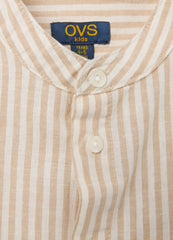 Ovs Multicoloured Regular Fit Cotton Blend Child'S Shirt With Chest Pocket