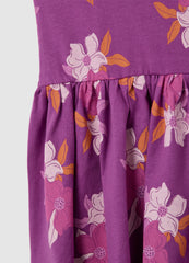 Ovs Girls' Multicolour Floral Pure Cotton Dress