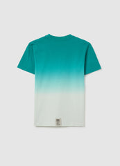 Ovs Boys' Pure Cotton Multicolour Regular Fit T-Shirt With West Coast Graphic