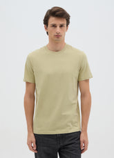 Ovs Men'S Green Pure Cotton Regular Fit T-Shirt