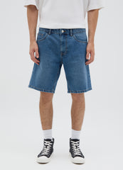 Ovs Men'S Pure Cotton Denim Shorts With Regular Fit And Five Pockets