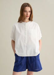 Ovs White Cotton Oversized Shirt