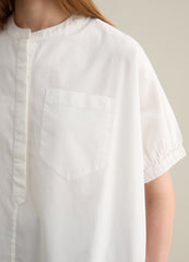 Ovs White Cotton Oversized Shirt