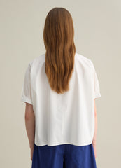 Ovs White Cotton Oversized Shirt