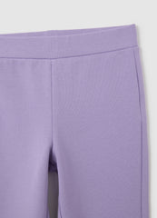 OVS White And Purple Cotton Girl'S Set