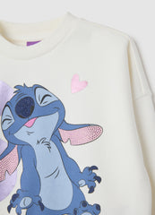 OVS White And Purple Cotton Girl'S Set