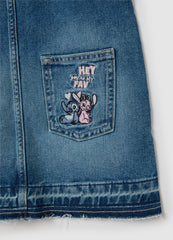 OVS Girls' Denim Dungarees With Embroidery