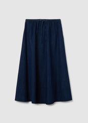 OVS Women'S Long Skirt In Pure Blue Cotton Regular Fit