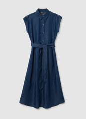 OVS Women'S Blue Lyocell Shirt Dress