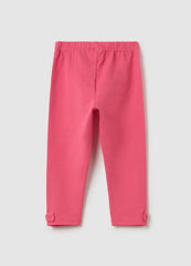 OVS Girls' Stretch Cotton Pink Leggings