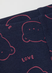 OVS Girls' Blue Stretch Cotton Leggings