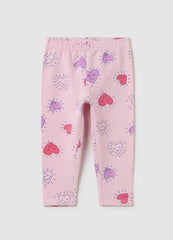 OVS Girls' Pink Stretch Cotton Leggings