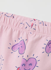 OVS Girls' Pink Stretch Cotton Leggings