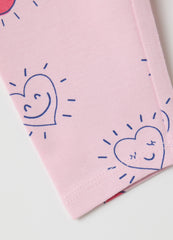 OVS Girls' Pink Stretch Cotton Leggings