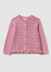 OVS Girls' Pink Pure Cotton Cardigan