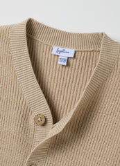 OVS Beige Cotton Blend Children'S Cardigan