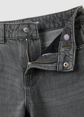 OVS Girls' Grey Wide Leg Jeans In Pure Cotton