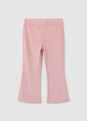 OVS Girls' Pink Flare Fabric Trousers