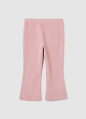 OVS Girls' Pink Flare Fabric Trousers