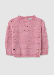 OVS Girls' Pink Blend Sweater Regular Fit