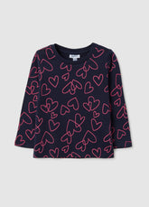 OVS Girls' Blue Pure Cotton Jumper With Regular Fit