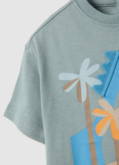 OVS Children'S Green Pure Cotton T-Shirt, Regular Fit