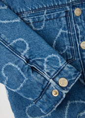 OVS Girls' Pure Denim Cotton Jacket With Hearts