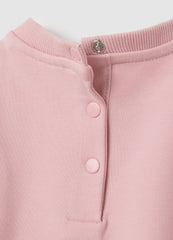 OVS Pink Stretch Cotton Sweatshirt And Leggings Set For Girls